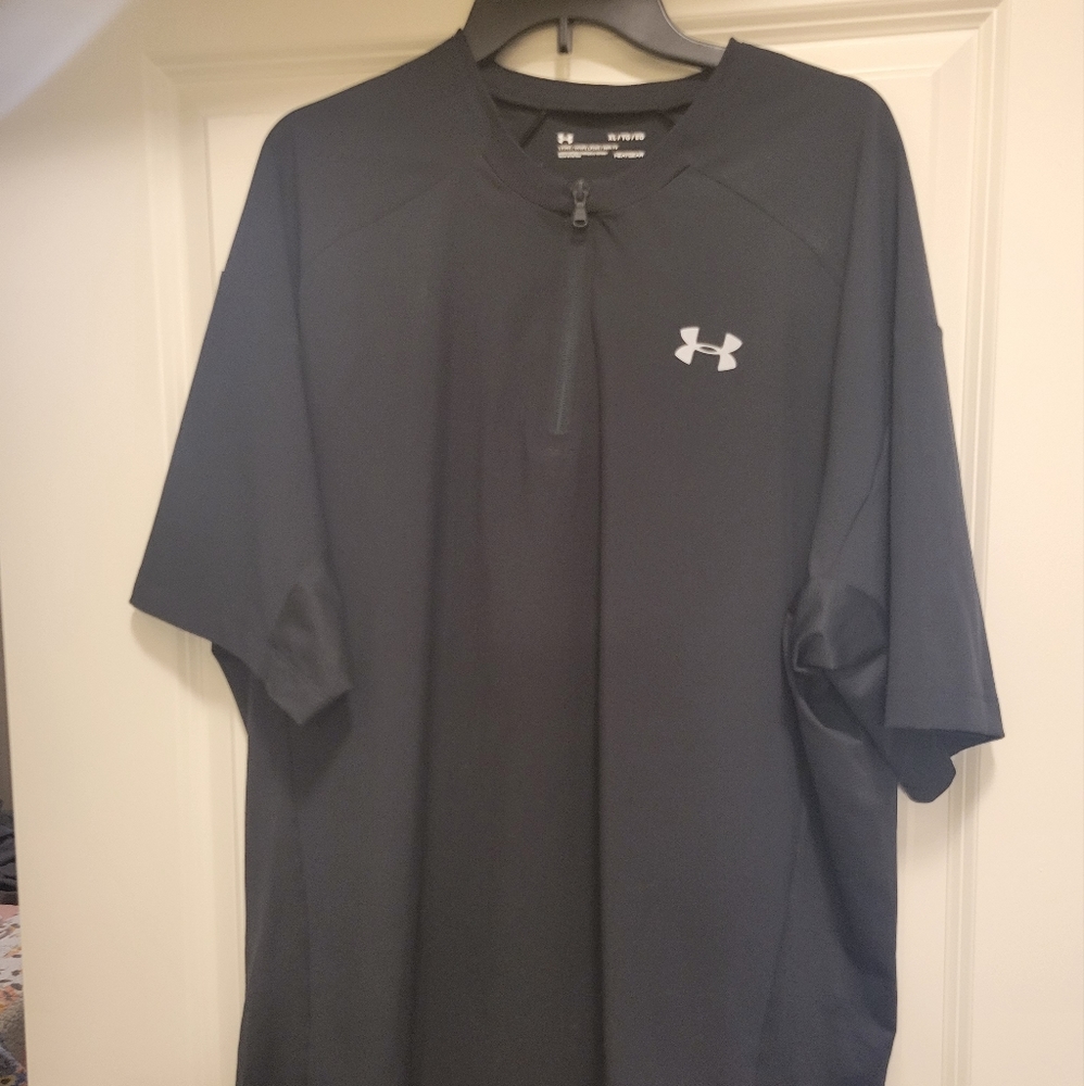 Under Armour Mens Black Short Sleeve Cage Jacket Size XL